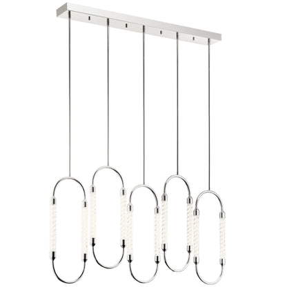 Elan Lighting Delsey 48 Inch 5 Light Led Linear Suspension Light Cp266567