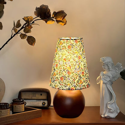 Elara Floral Glow Side table lamp Table Lamp