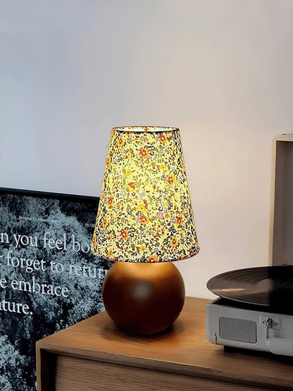 Elara Floral Glow Side table lamp Table Lamp