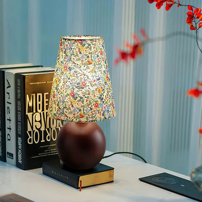 Elara Floral Glow Side table lamp Table Lamp