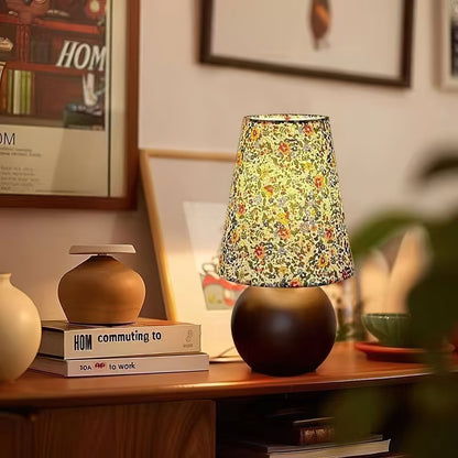 Elara Floral Glow Side table lamp Table Lamp