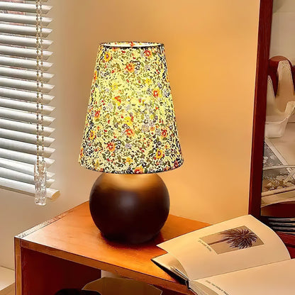 Elara Floral Glow Side table lamp Table Lamp