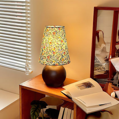 Elara Floral Glow Side table lamp Table Lamp