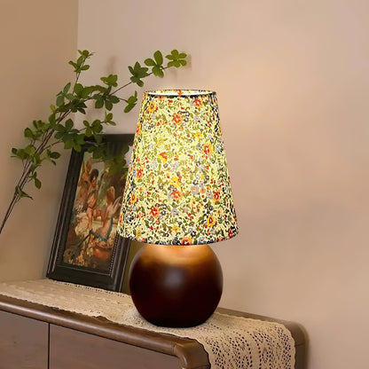 Elara Floral Glow Side table lamp Table Lamp