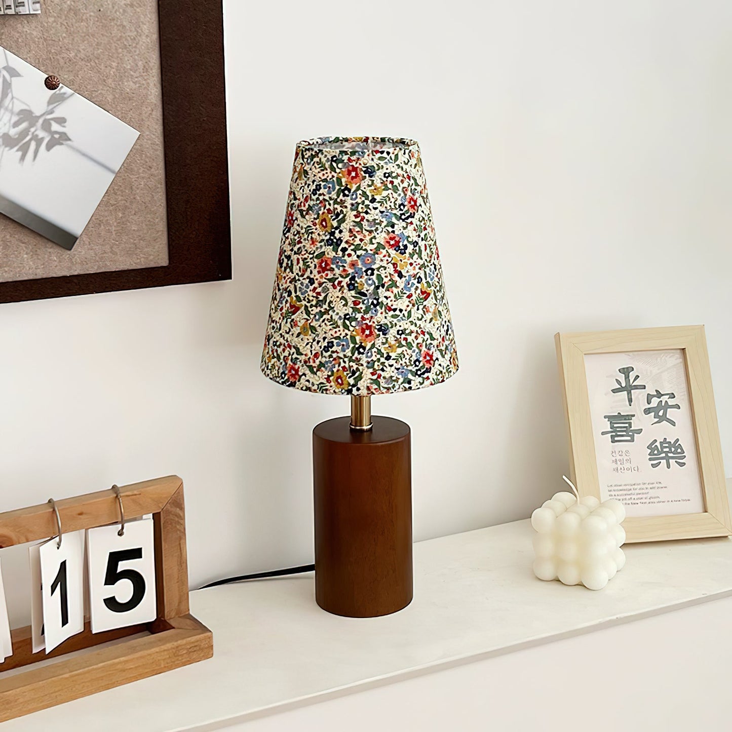 Elara Floral Glow Side table lamp Table Lamp