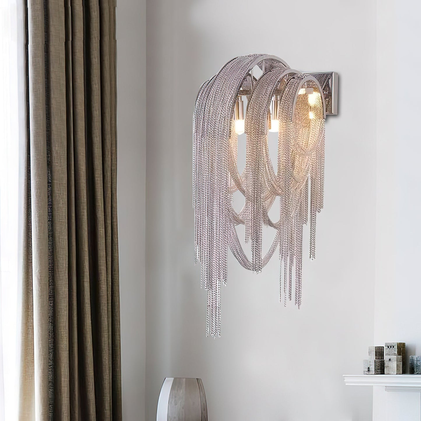 Chains Tassel Wall Lamp