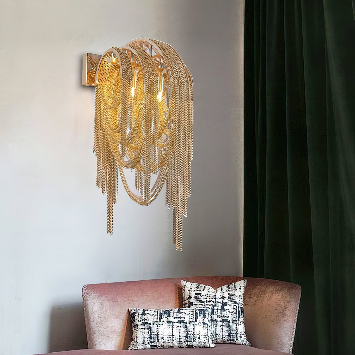 Chains Tassel Wall Lamp