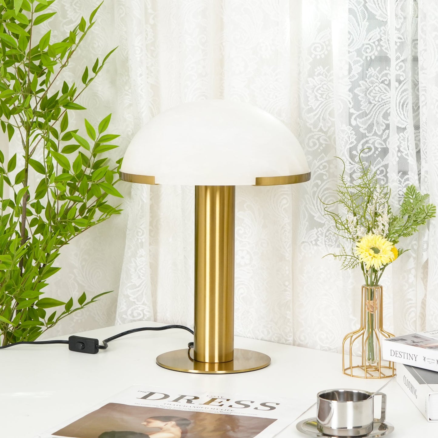 Elegance Alabaster Portable lamp Table Lamp