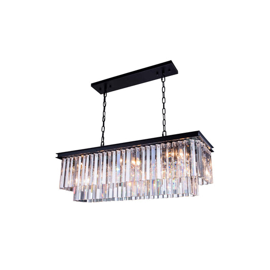 Elegant Lighting Urban Classic Sydney 40 Inch 12 Light Linear Suspension Light Cp13813