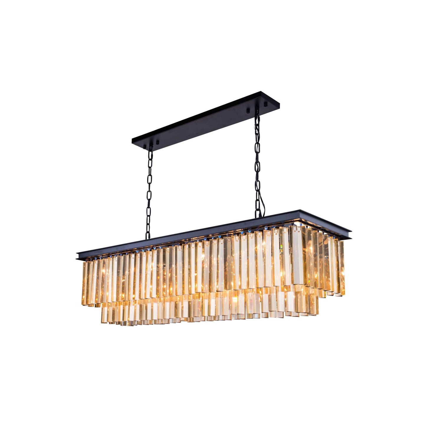 Elegant Lighting Urban Classic Sydney 50 Inch 12 Light Linear Suspension Light Cp13814