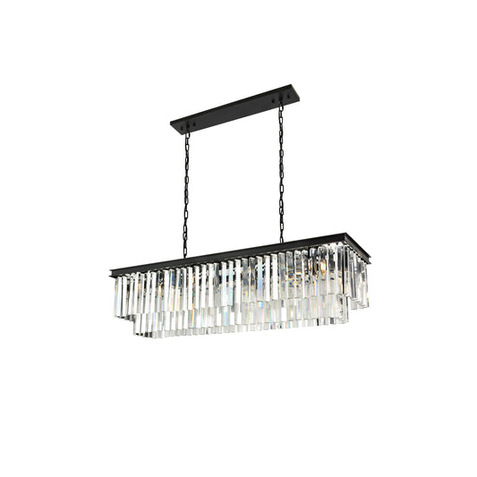 Elegant Lighting Urban Classic Sydney 50 Inch 12 Light Linear Suspension Light Cp13814