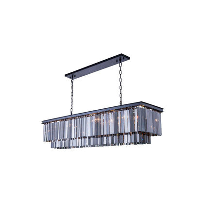 Elegant Lighting Urban Classic Sydney 60 Inch 12 Light Linear Suspension Light Cp13815