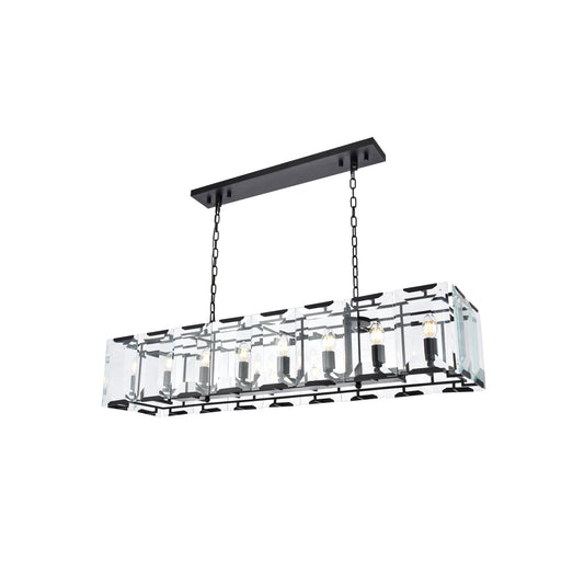 Elegant Lighting Urban Classic Monaco 53 Inch 16 Light Linear Suspension Light Cp385440