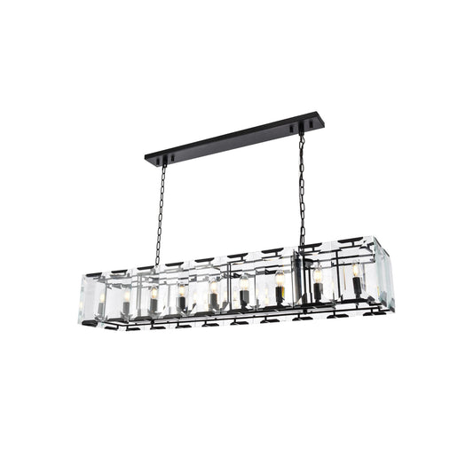 Elegant Lighting Urban Classic Monaco 60 Inch 18 Light Linear Suspension Light Cp385441