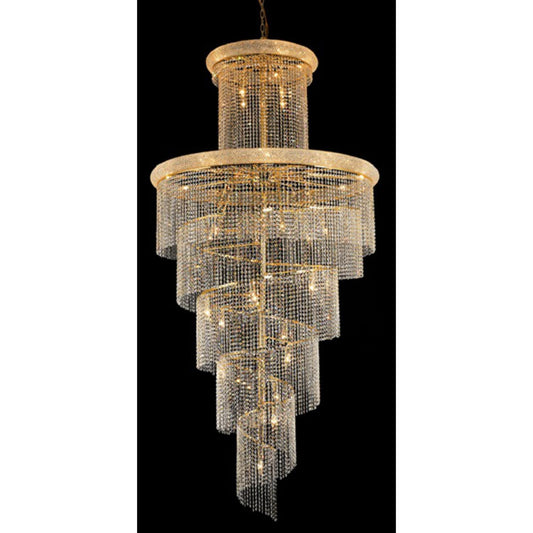 Elegant Lighting Spiral 48 Inch Large Pendant Cp25812