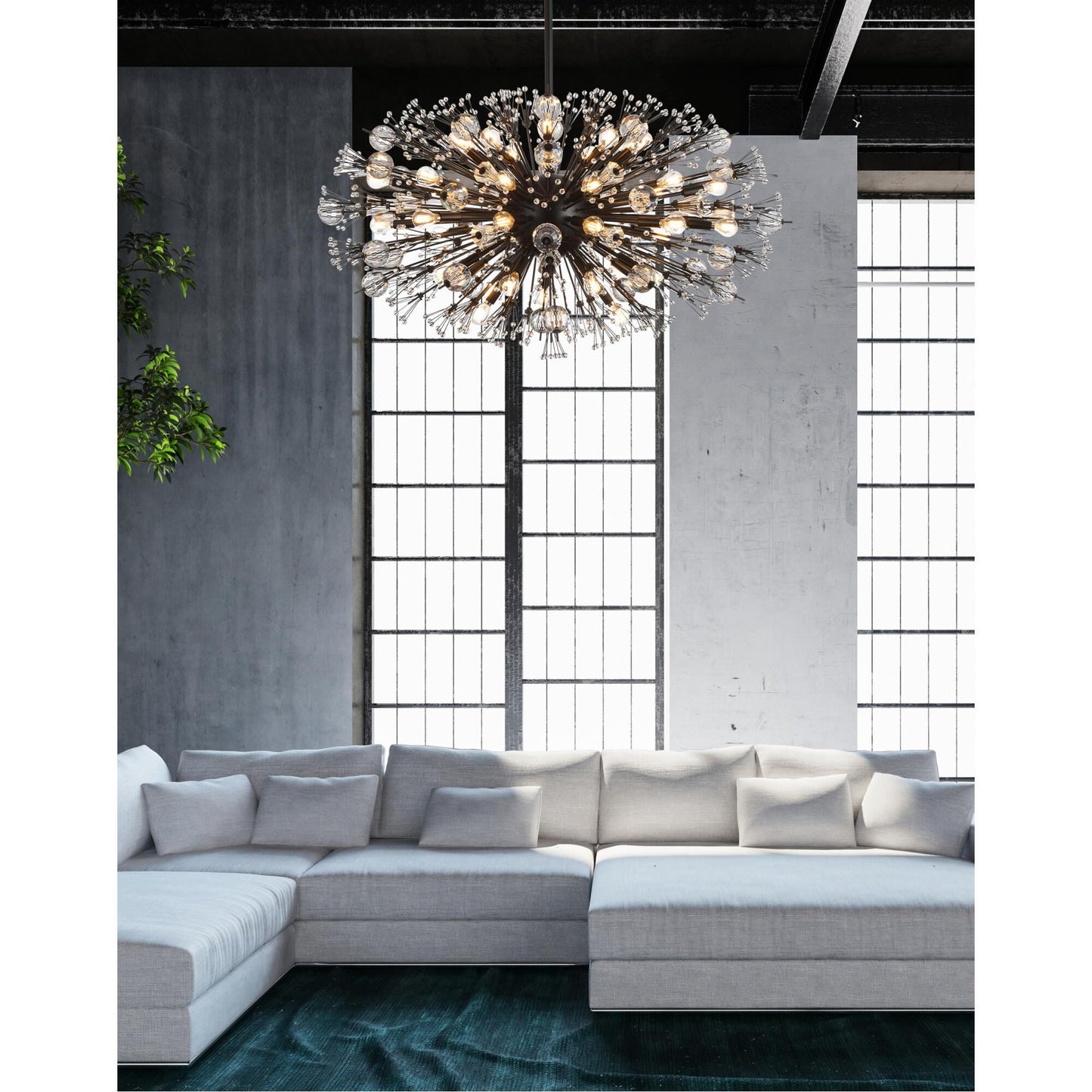 Elegant Lighting Vera 42 Inch Large Pendant Cp728901