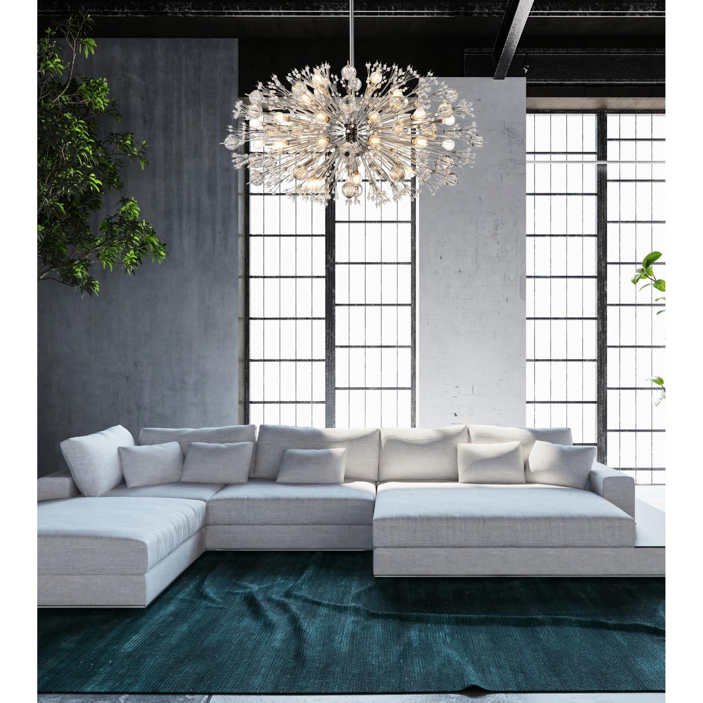 Elegant Lighting Vera 42 Inch Large Pendant Cp728901