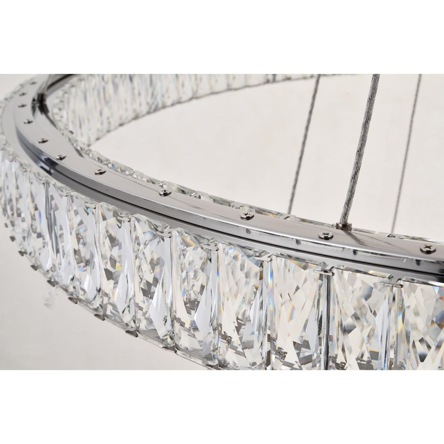 Elegant Lighting Monroe 42 Inch 1 Light Led Chandelier Cp414851