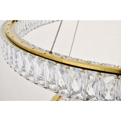 Elegant Lighting Monroe 42 Inch 1 Light Led Chandelier Cp414851