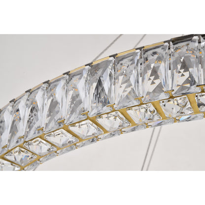 Elegant Lighting Monroe 42 Inch 1 Light Led Chandelier Cp414851