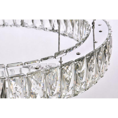 Elegant Lighting Monroe 40 Inch 7 Light Led Chandelier Cp774587