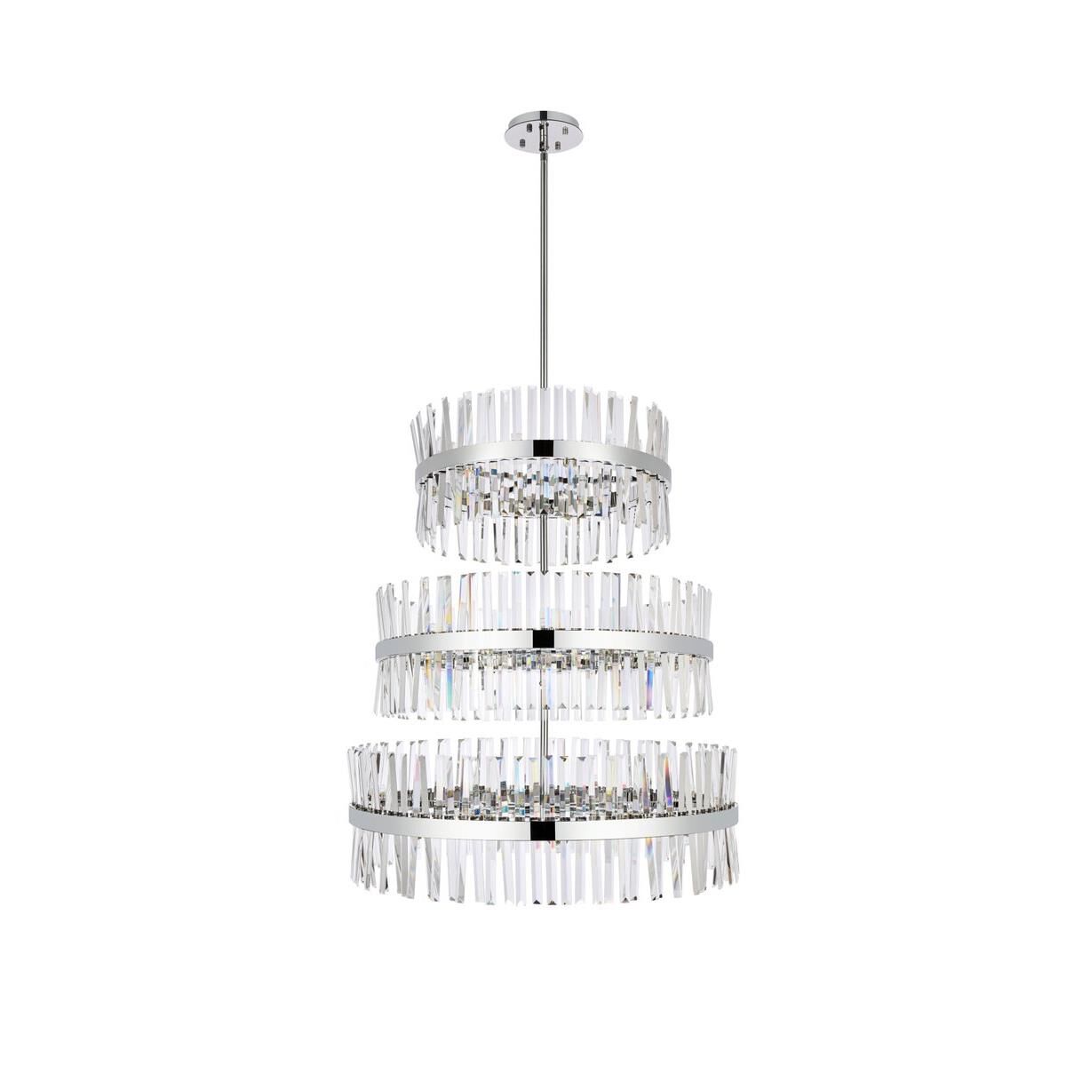 Elegant Lighting Serephina 36 Inch 46 Light Chandelier Cp791532