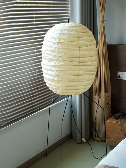 Ellipsa Rice Paper Lantern Floor Lamp