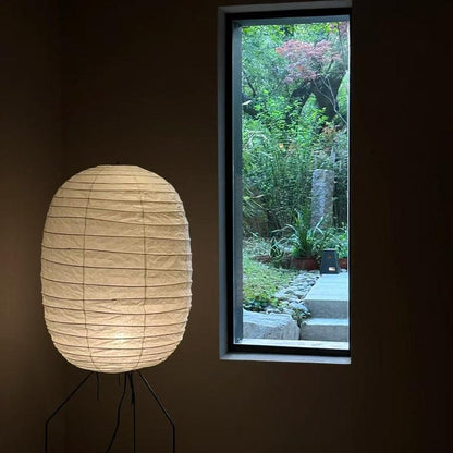 Ellipsa Rice Paper Lantern Floor Lamp