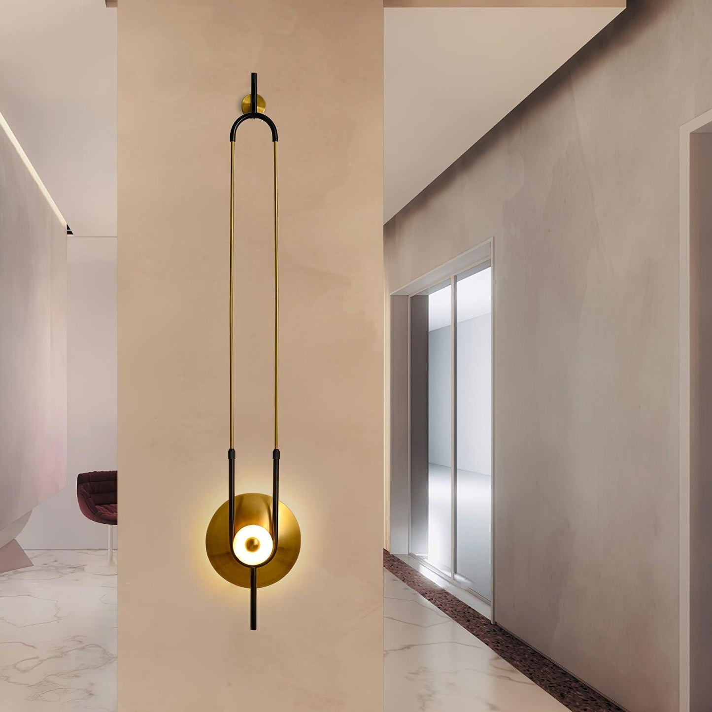 Ellipse Ring Marble Wall-mounted light Wall Light