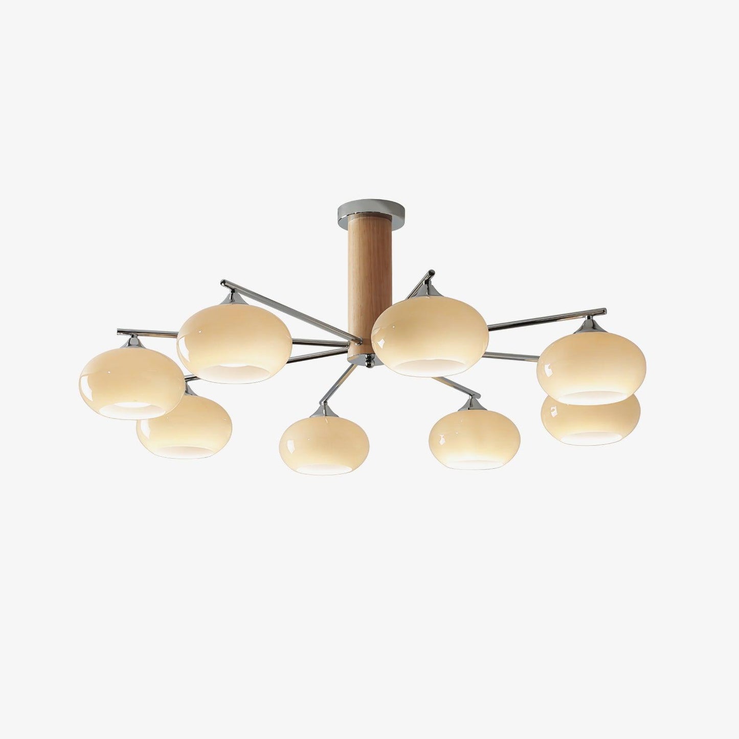 Elliptical Persimmon Candelabrum Chandelier