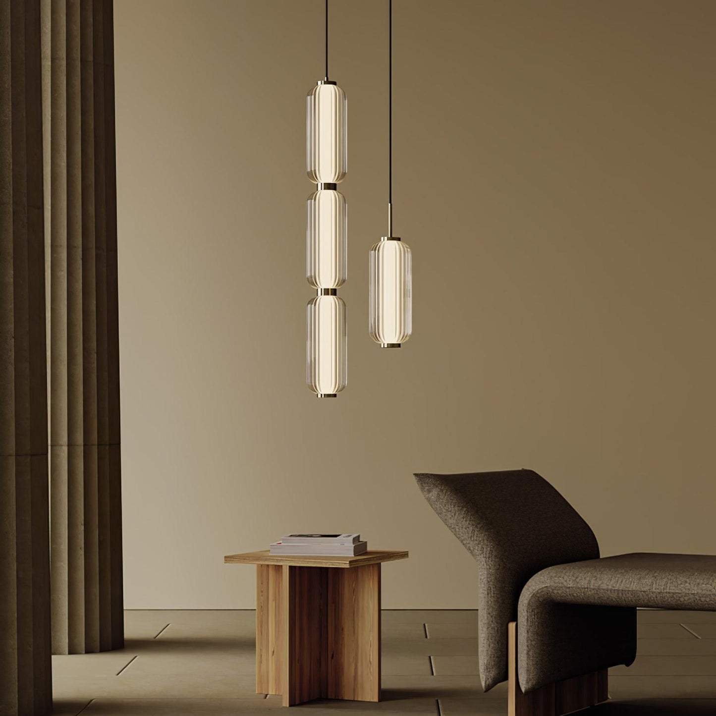 Elma Linear Hanging light Pendant Lamp