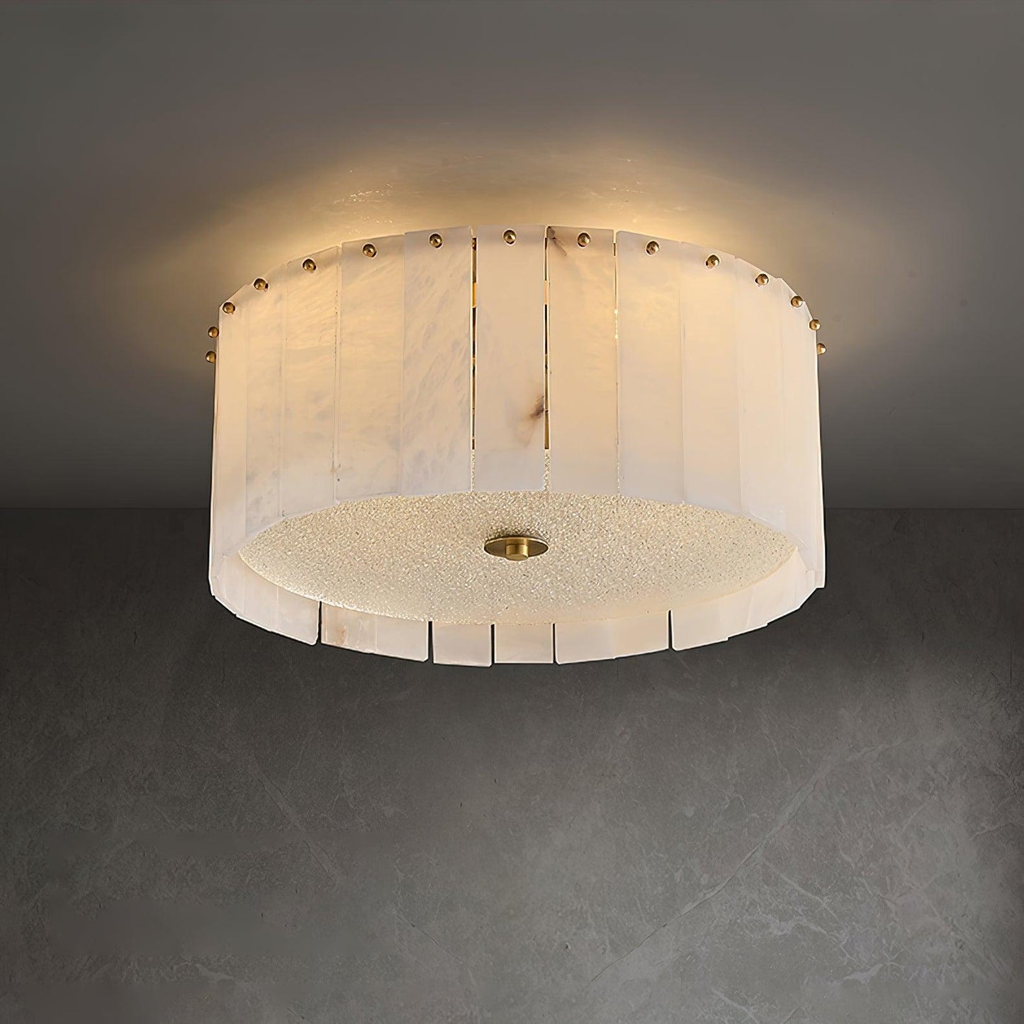 Elysian Alabaster Flush mount light Ceiling Lamp