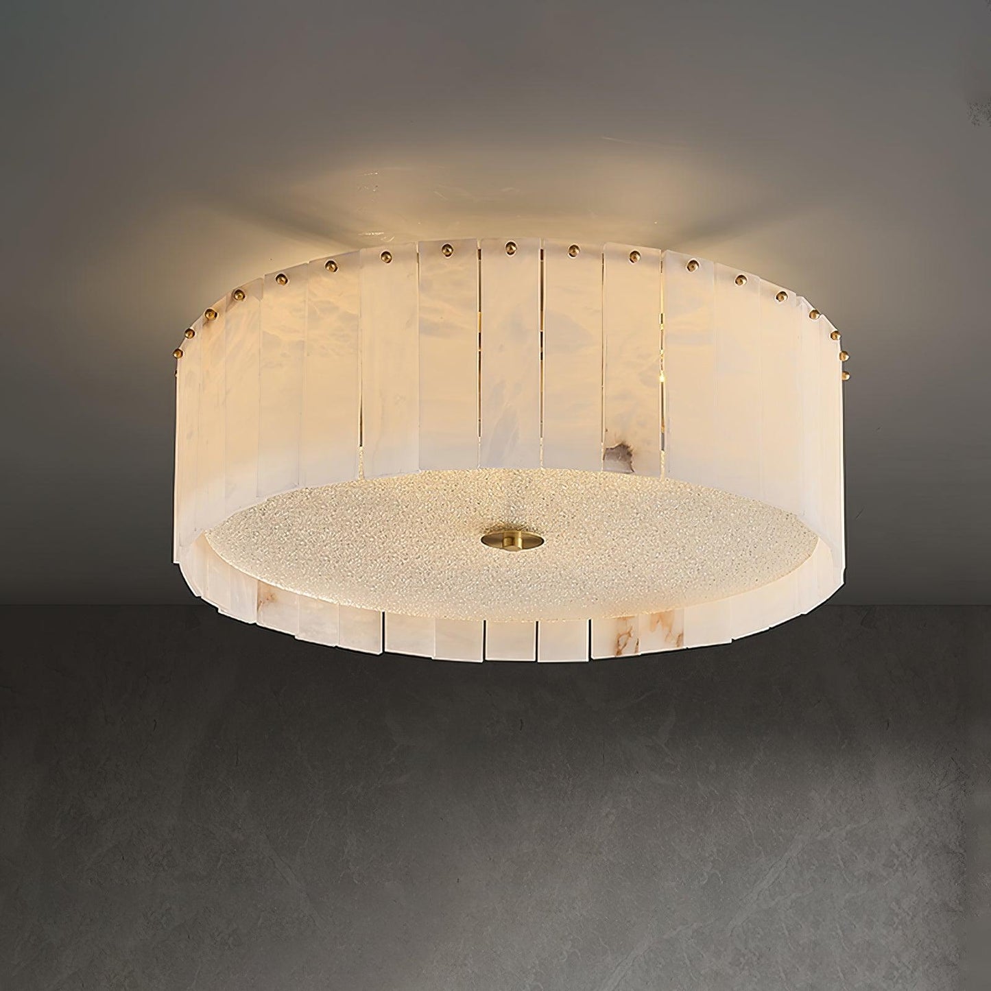 Elysian Alabaster Flush mount light Ceiling Lamp