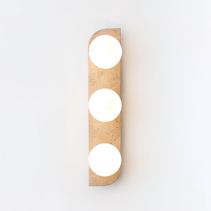 Elysian Travertine Plug-in Wall Light