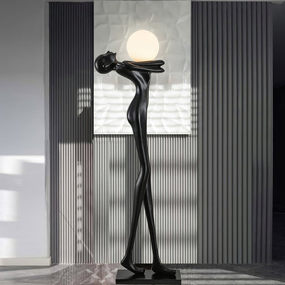 Embrace Ball Sculpture Standing Lamp Floor Lamp