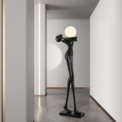 Embrace Ball Sculpture Standing Lamp Floor Lamp