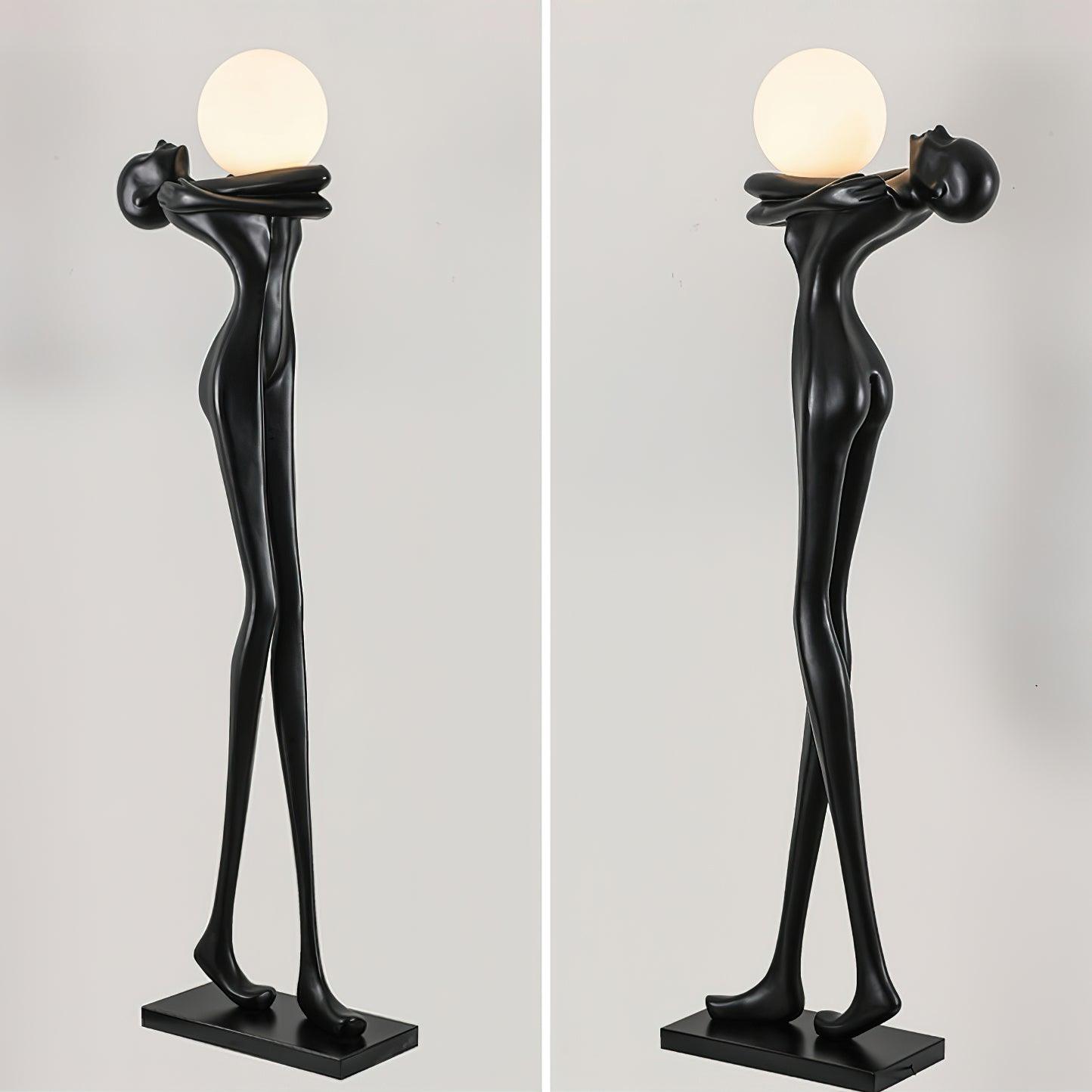 Embrace Ball Sculpture Standing Lamp Floor Lamp