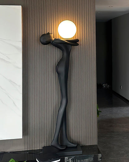 Embrace Ball Sculpture Standing Lamp Floor Lamp