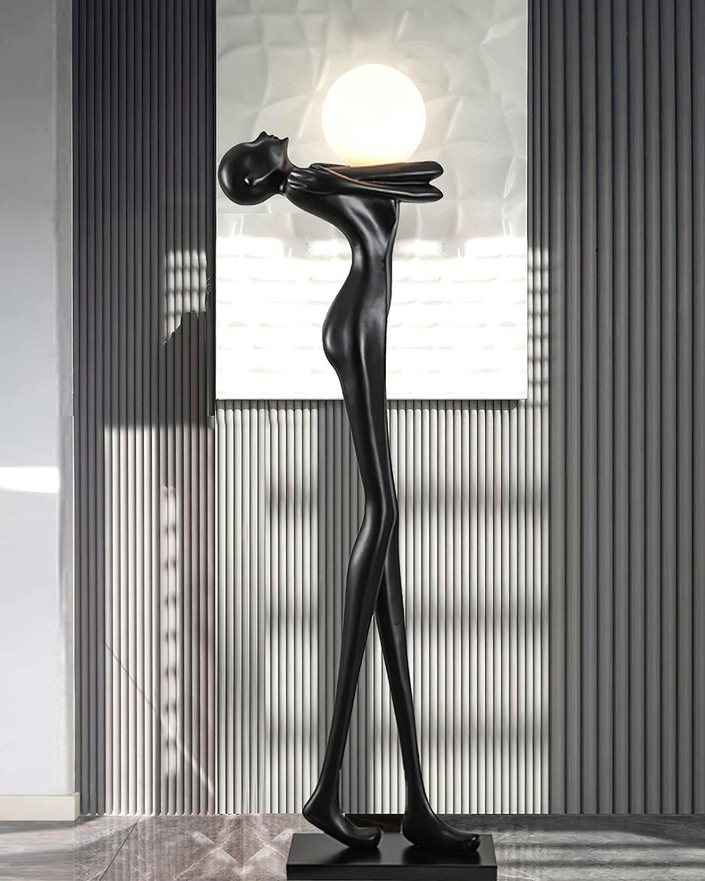 Embrace Ball Sculpture Standing Lamp Floor Lamp