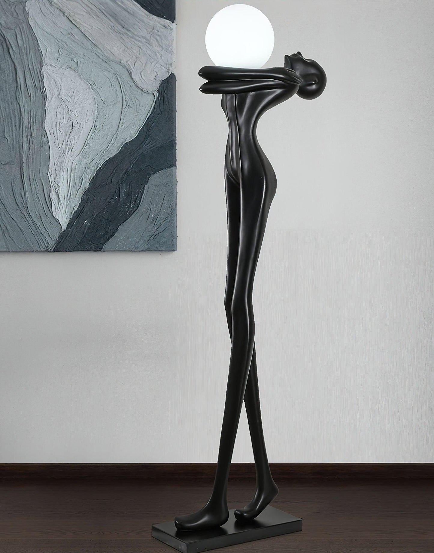 Embrace Ball Sculpture Standing Lamp Floor Lamp