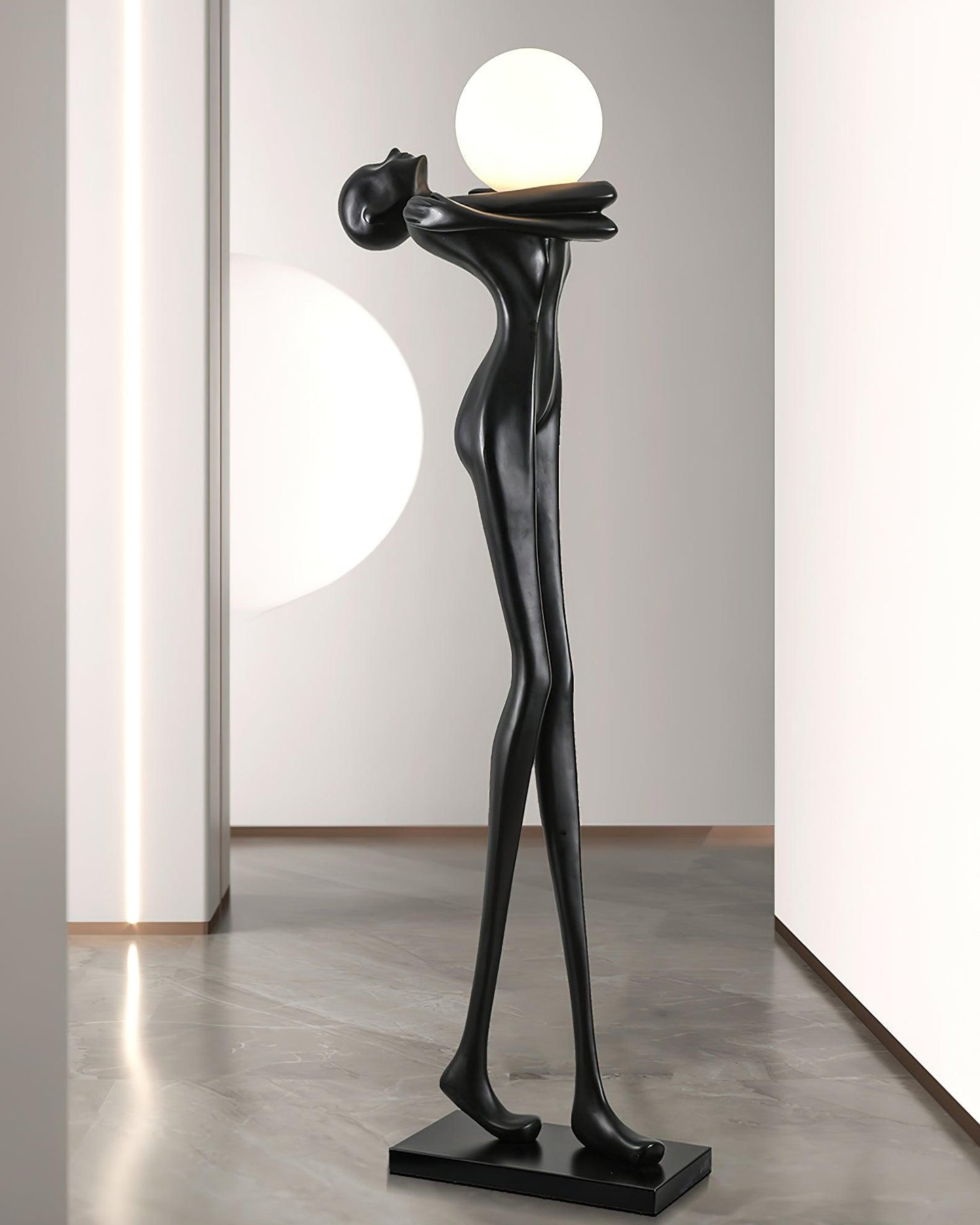 Embrace Ball Sculpture Standing Lamp Floor Lamp