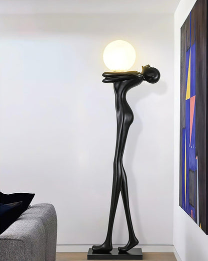 Embrace Ball Sculpture Standing Lamp Floor Lamp