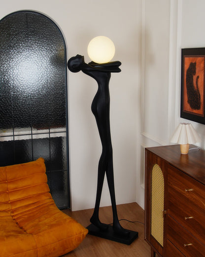 Embrace Ball Sculpture Standing Lamp Floor Lamp