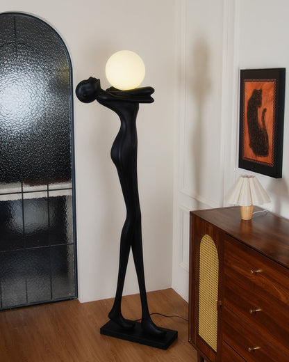 Embrace Ball Sculpture Standing Lamp Floor Lamp