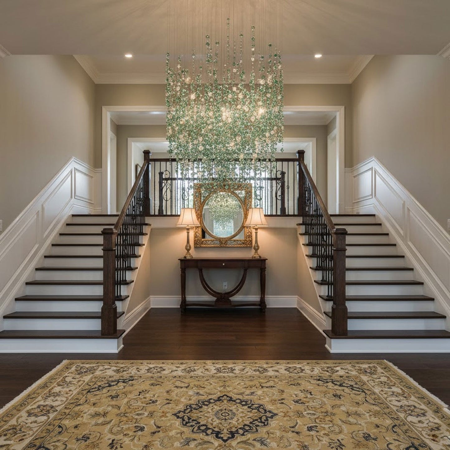Emerald Rainfall Crystal Customize Chandelier