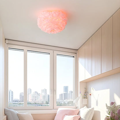 Feathered Ceiling-mounted light Ceiling Lamp