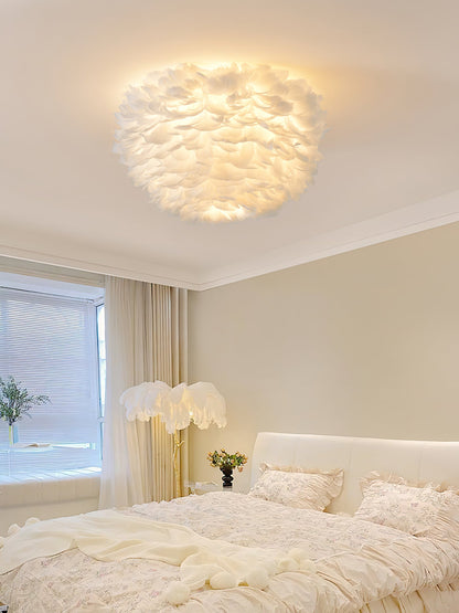 Feathered Ceiling-mounted light Ceiling Lamp