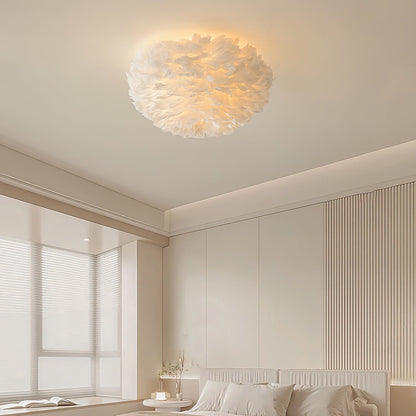 Feathered Ceiling-mounted light Ceiling Lamp