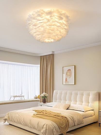 Feathered Ceiling-mounted light Ceiling Lamp