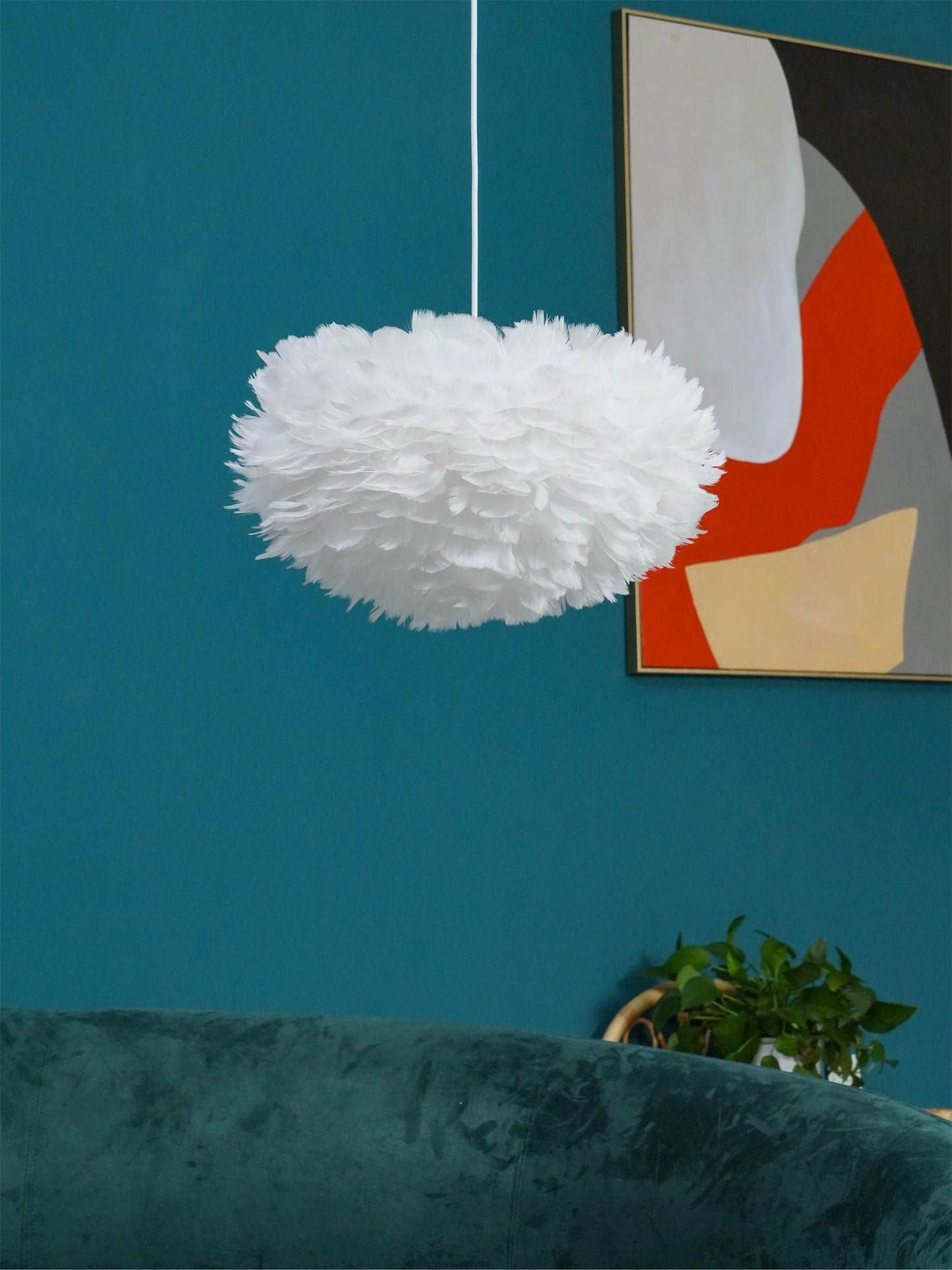 Goose Feathers Drop light Pendant Lamp